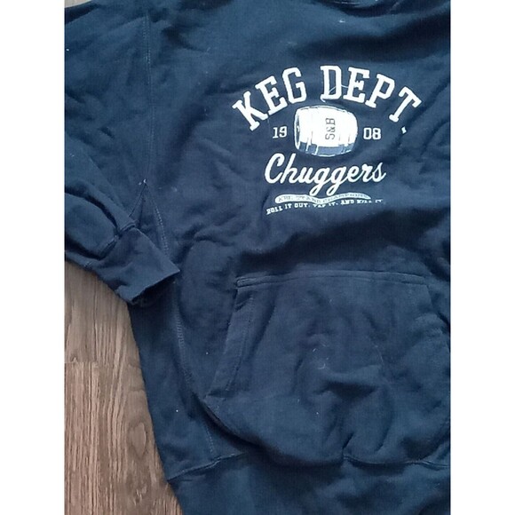 Steve And Barry's Athletic dept hoodie adult size small blue sweatshirt pullover - Picture 3 of 8